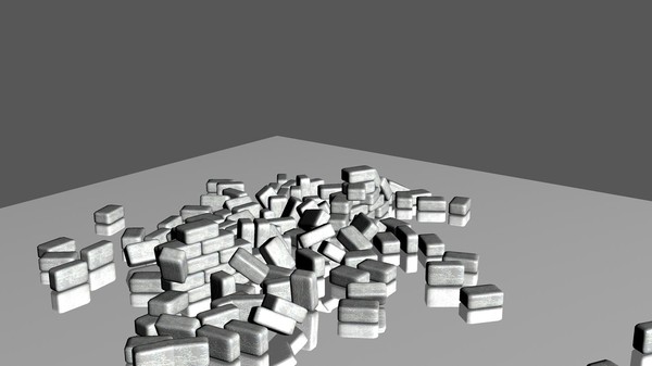 rigged collapsing wall 3d model - Block Wall Collapsing by Game Model Creations